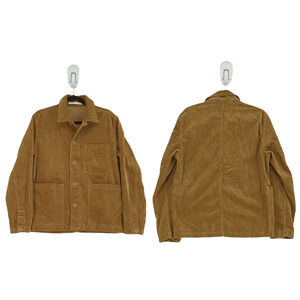 Norse Projects Men M Tyge Shirt Chore Jacket Khaki Brown Corduroy Utility NEW